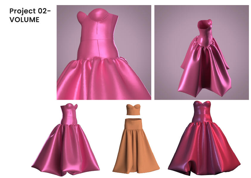 Martinsgardpatternmaking cases. projekt 02. Volume pattern making